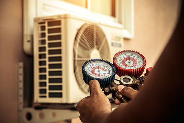 Professional Hvac technician working in Angels Camp, CA